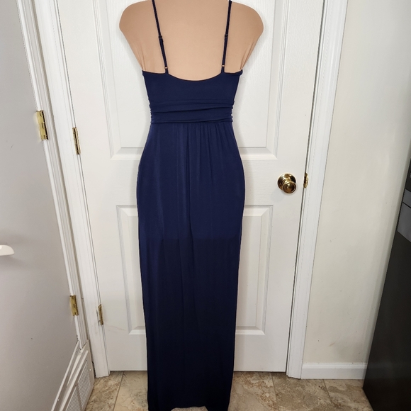 Tart Sleeveless Spaghetti Strap Maxi Dress Navy Blue Size XS - Picture 3 of 7